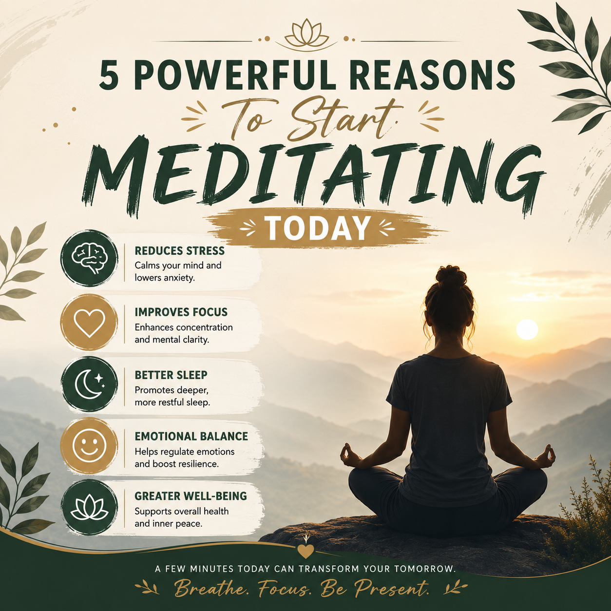 5 Powerful Reasons To Start Meditating Today