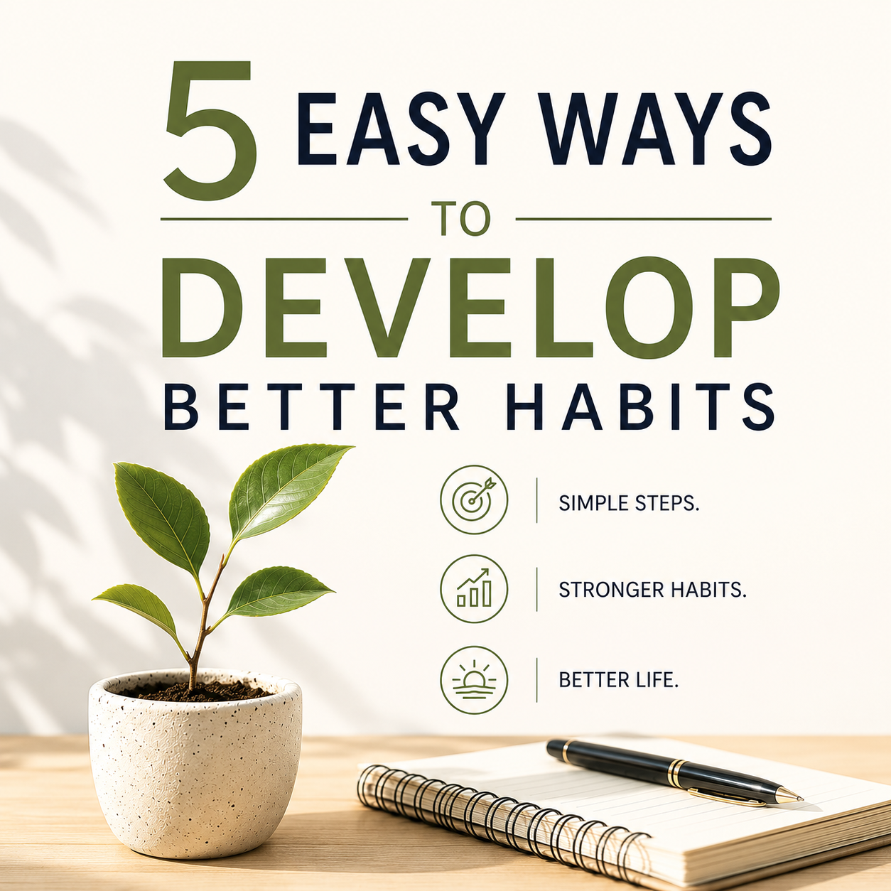5 Easy Ways To Develop Better Habits