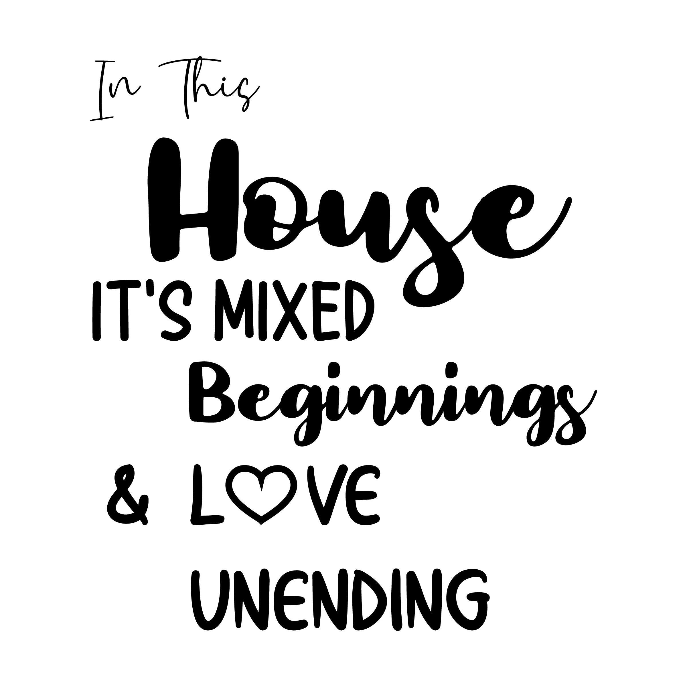 In This House Its Mixed