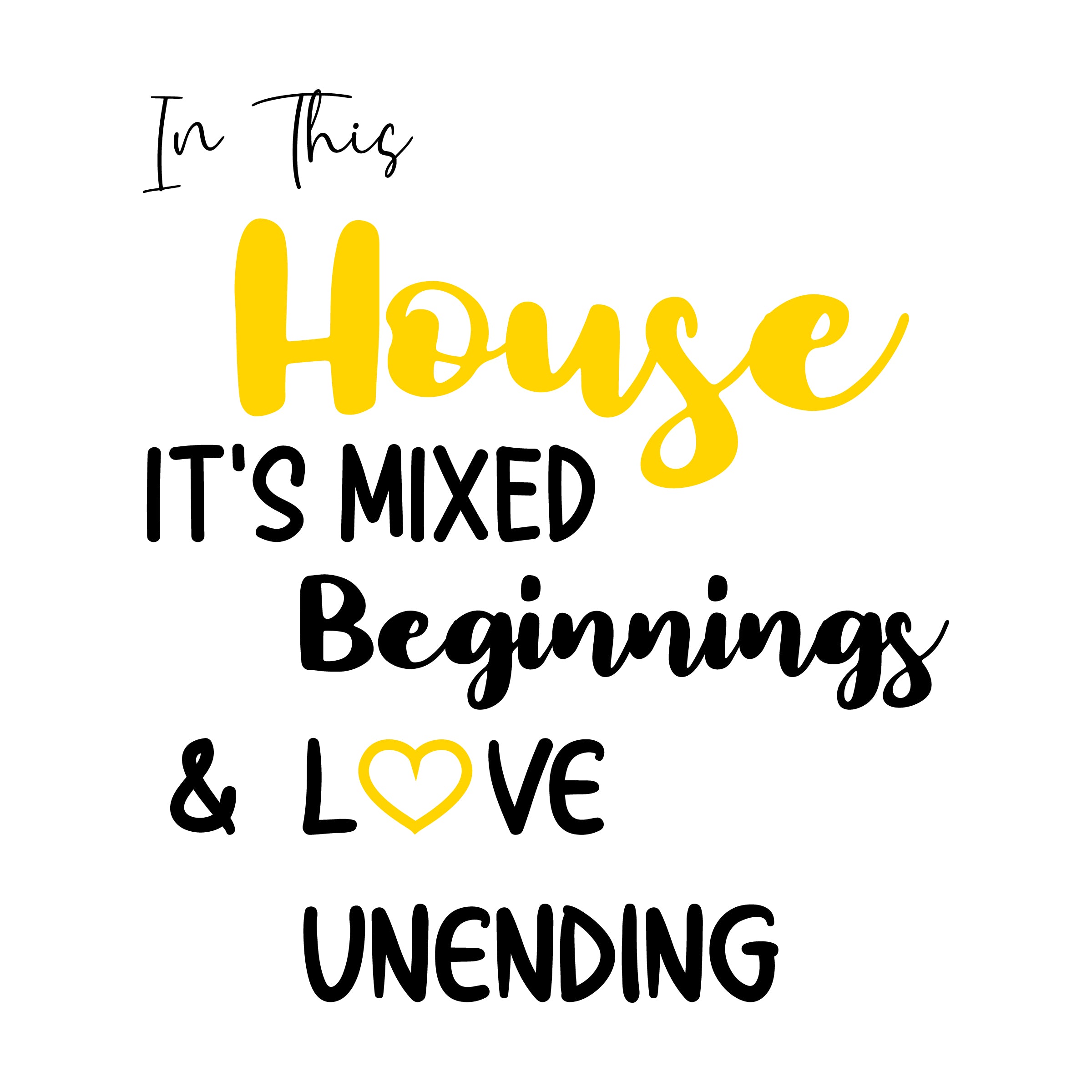 In This House Its Mixed