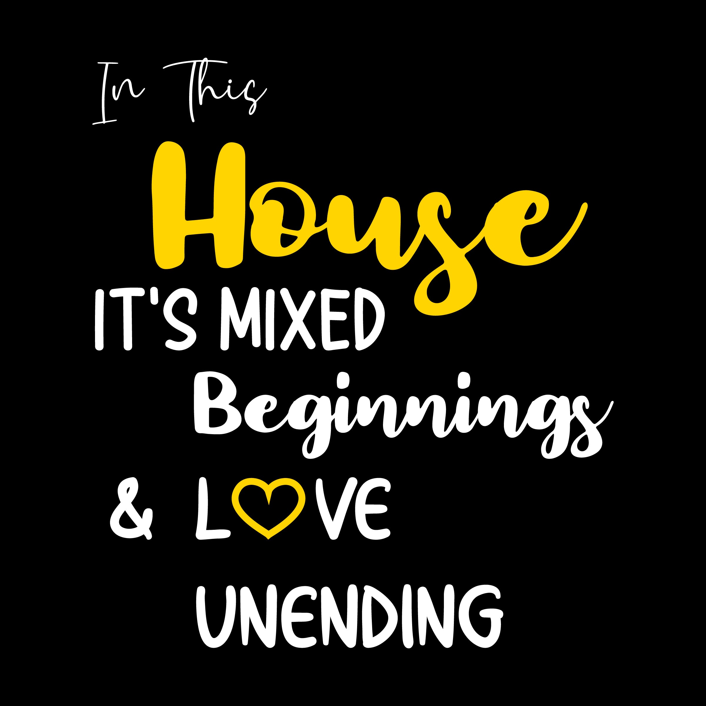 In This House Its Mixed